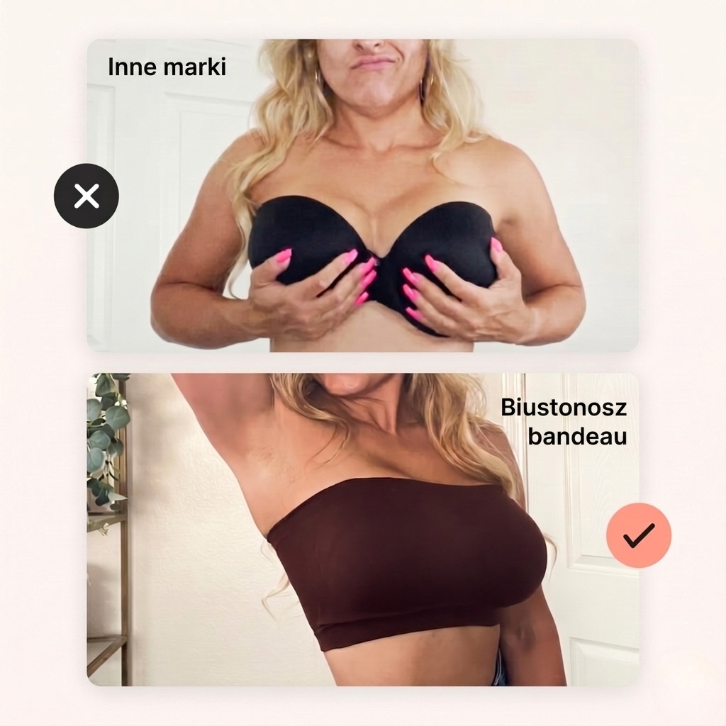 Biustonosz bandeau | Bez ramiączek