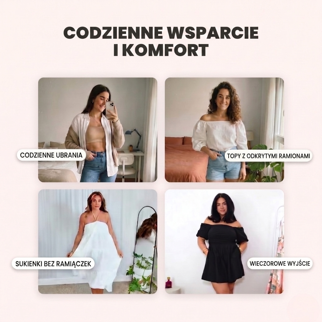 Biustonosz bandeau | Bez ramiączek